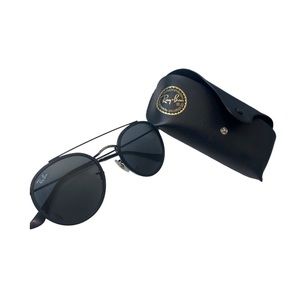 Ray Ban Polarized Round Double Bridge Sunglasses